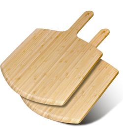 Pizza Peel 12 inch 2 pack Bamboo Wood Pizza Paddle Pizza Peels Pizza...