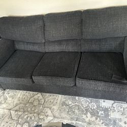 Ibig And Small Set Of dark Grey Couches