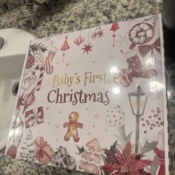 Baby Boy First Christmas Ornament Set 