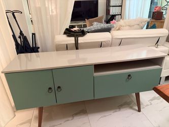 Modern Vintage style Buffet Cabinet Wooden legs