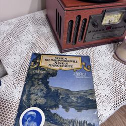 Antique Sheet Music When the Whip-poor-will Sings Marguerite 1900s Scenic Cover