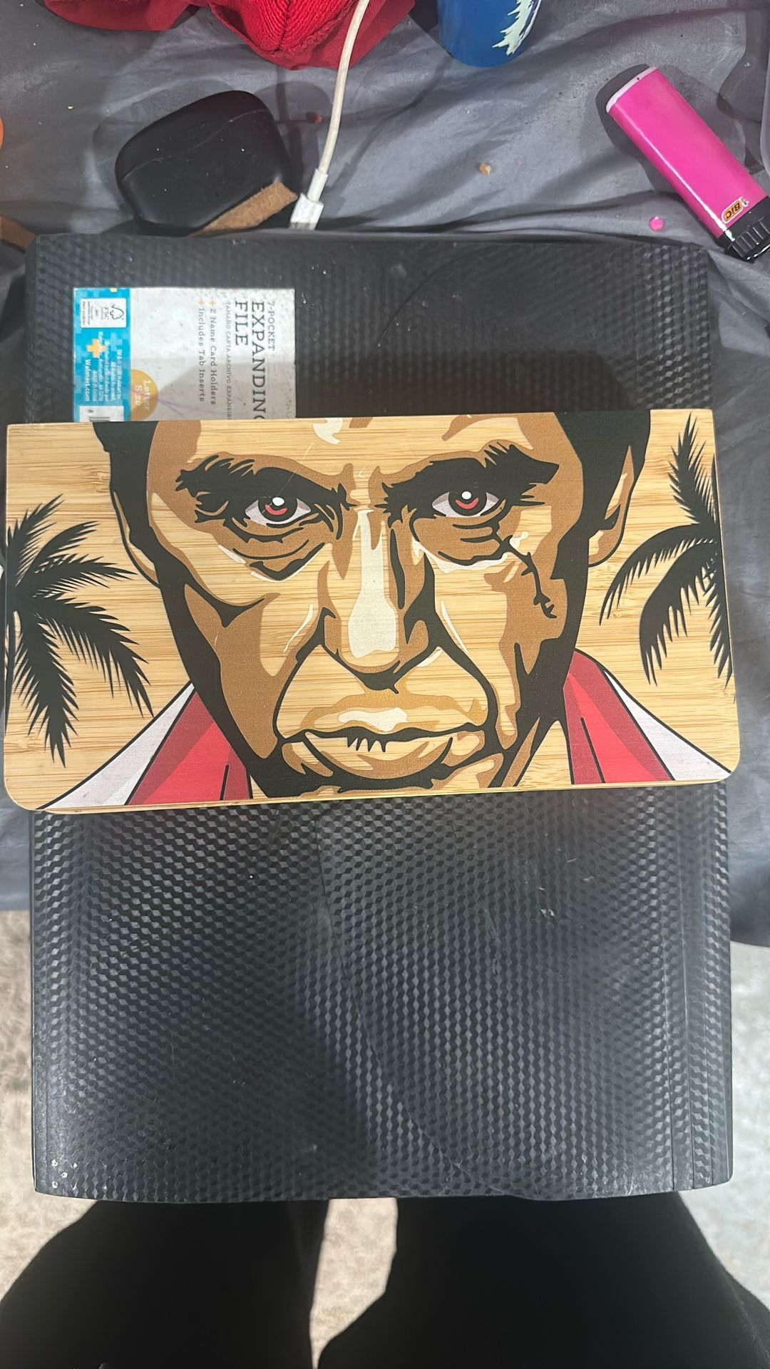 Custom magnetic rolling chair, Scarface