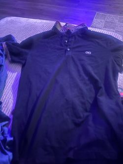 Gucci GG Logo Black Polo Shirt