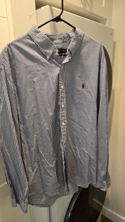 Ralph Lauren Button-Down Striped Dress Shirt