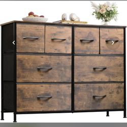  Dresser For Bedroom With 8 Drawers, Wide Fabric Dresser For Storage And Organization, Bedroom Dresser, Chest Of Drawers For Living Room, Closet, Entr