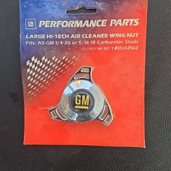 Proform 141-327 Air Cleaner Nut Chrome Aluminum Small for GM Logo