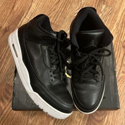 Black Jordan 3s Size 11