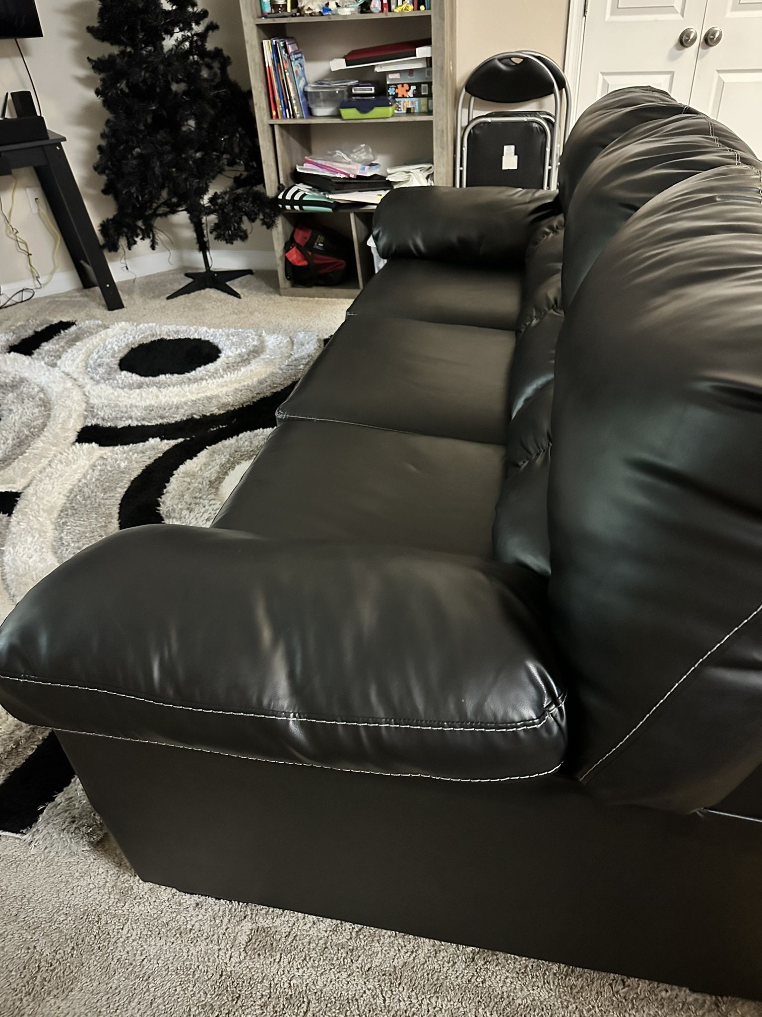 Black Leather Couch