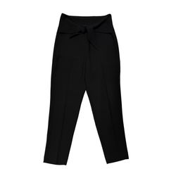 White House Black Market Crepe Tapered Ankle Pants Front Tie