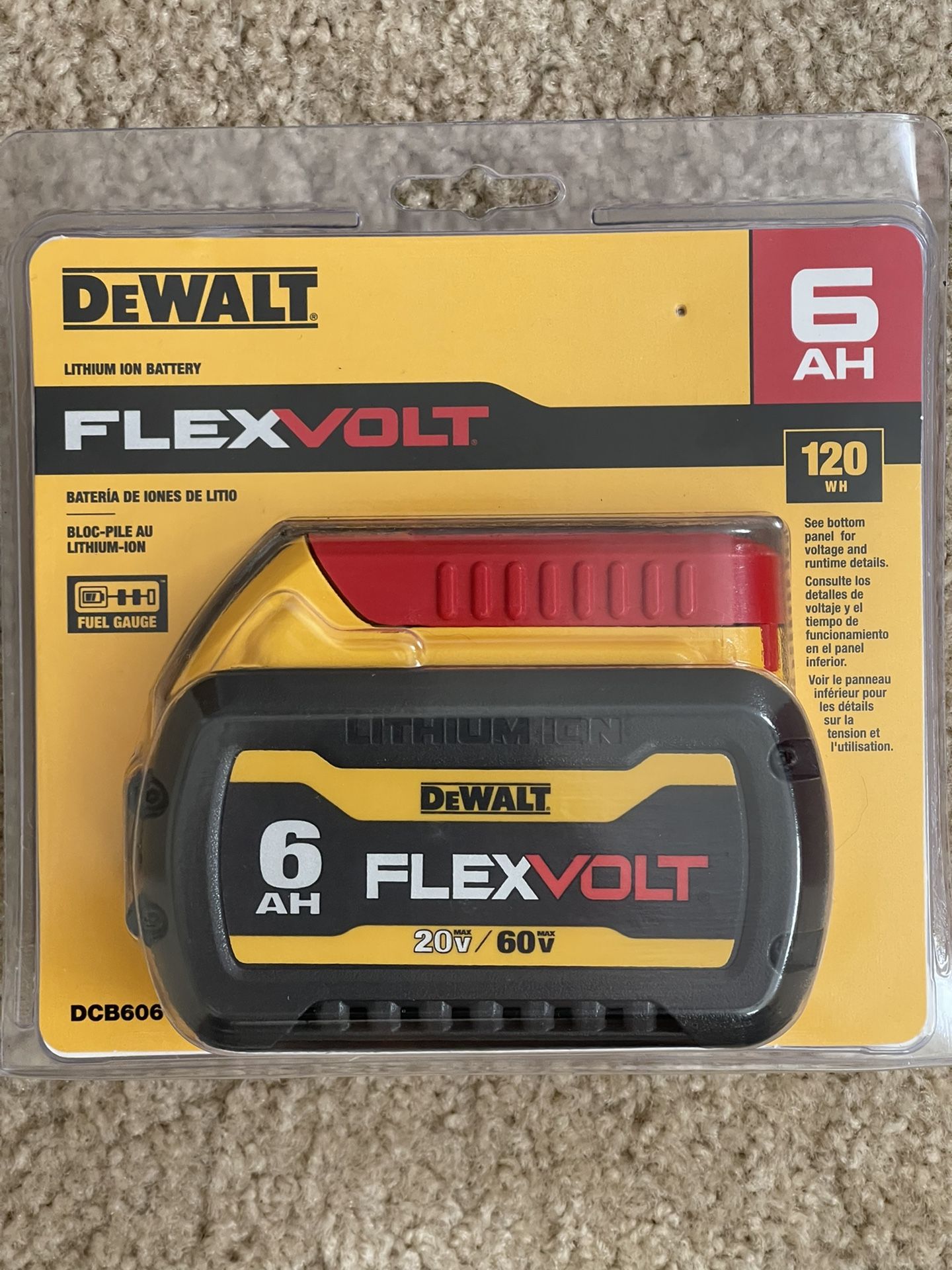Dewalt DCB606 Flexvolt Battery Brand New