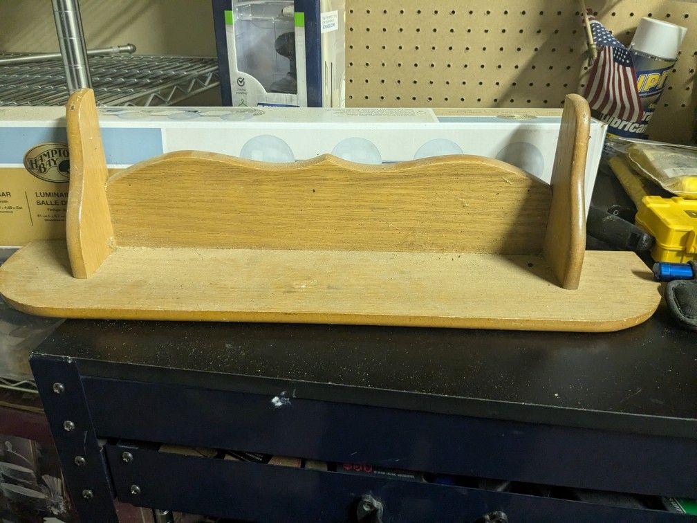 Wooden Wall Shelf And Key hooks