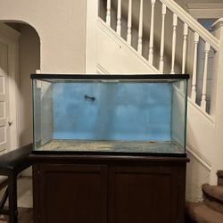 FISH TANK WITH VANITY & LIGHT
