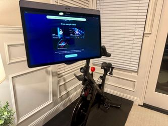 Peloton Bike+ : Like New + Shoes, Weights & Mat Included