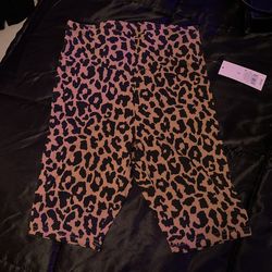 Leopard Biker Shorts Size Small New With Tags 