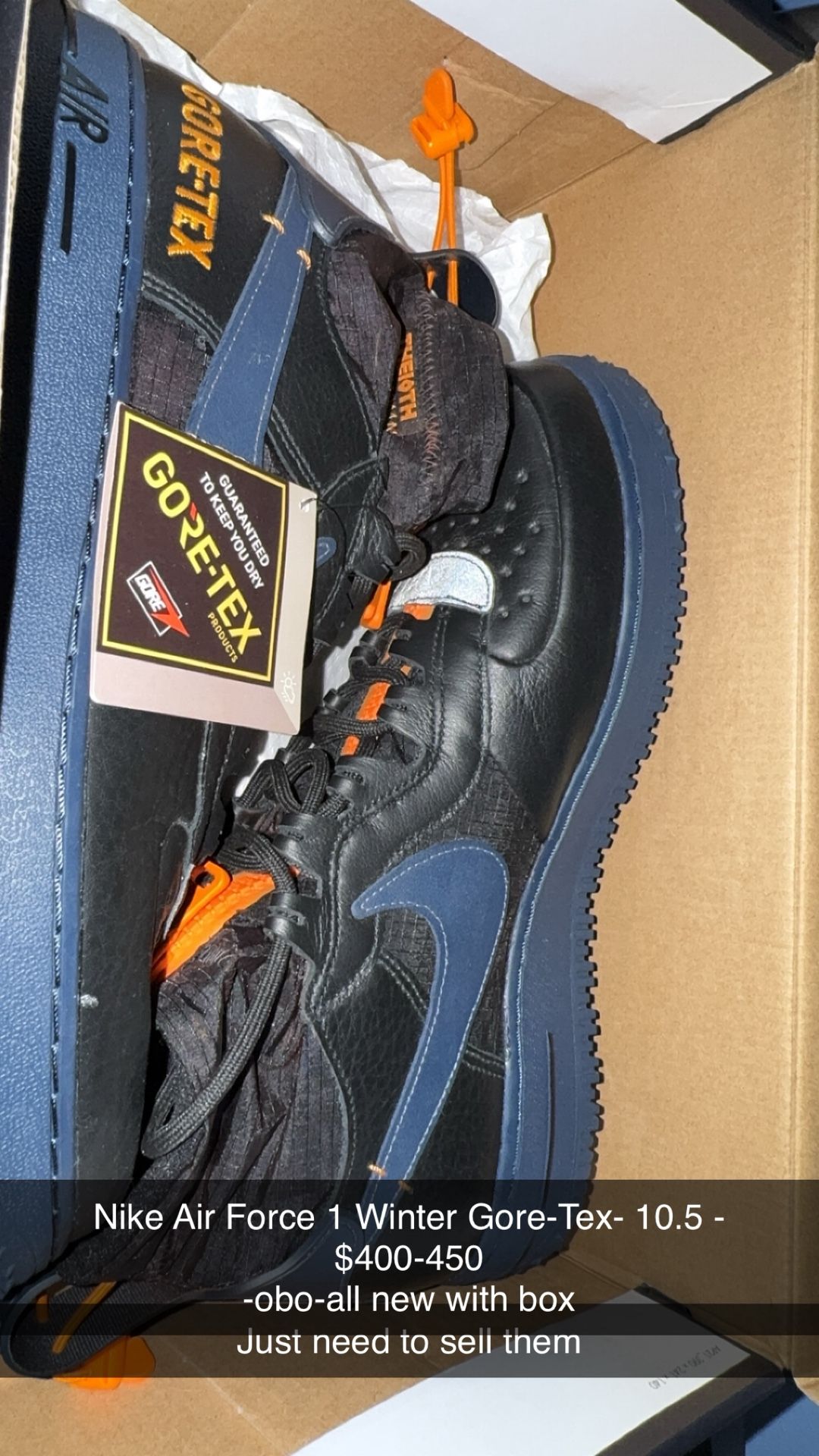 Nike Goretex Black Orange Blue High Worn Once Ever