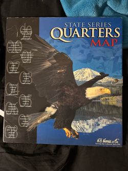 H.E. Harris State Series Quarters Map