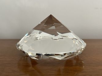 Heavy Diamond Cut Shaped Crystal