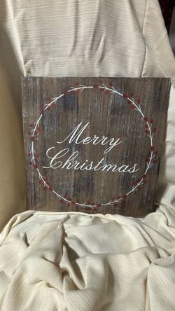 🎄 Merry Christmas Wooden Sign – Hobby Lobby