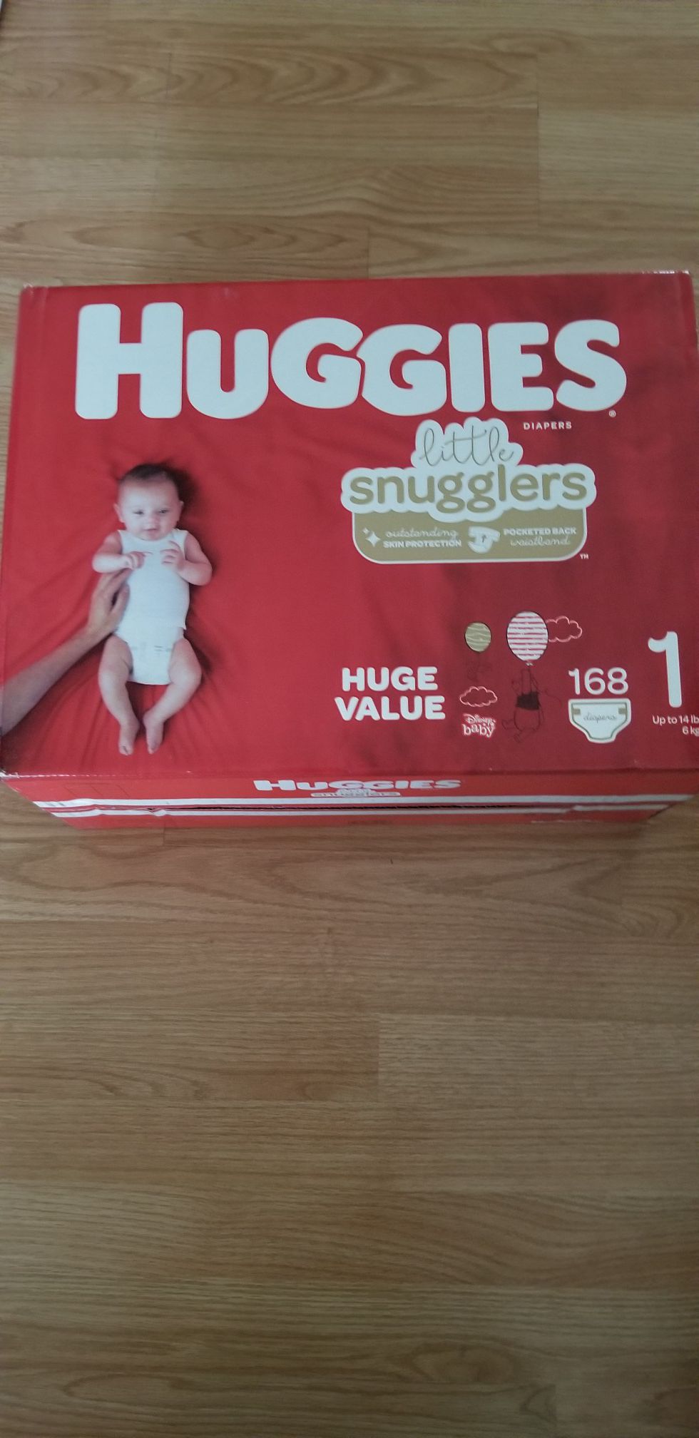 Never opened huggies size 1