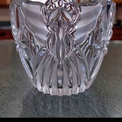 Vintage Gorham Crystal Angels of Peace Votive Candle Holder - Holiday Traditions Collection
