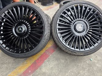 20"staggerd New Floating CAPS Wheels & new Tires For MERCEDES BENZ S550