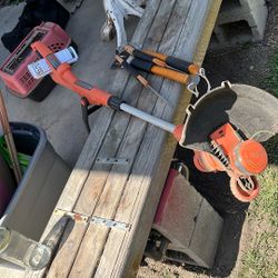 Electric Weed Eater & BBQ utensils