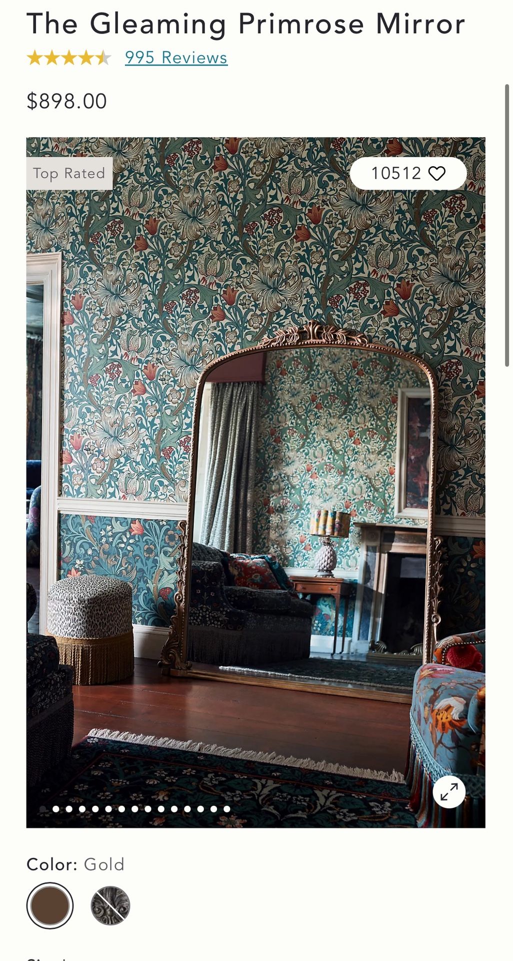 Anthropologies Mirror 5’