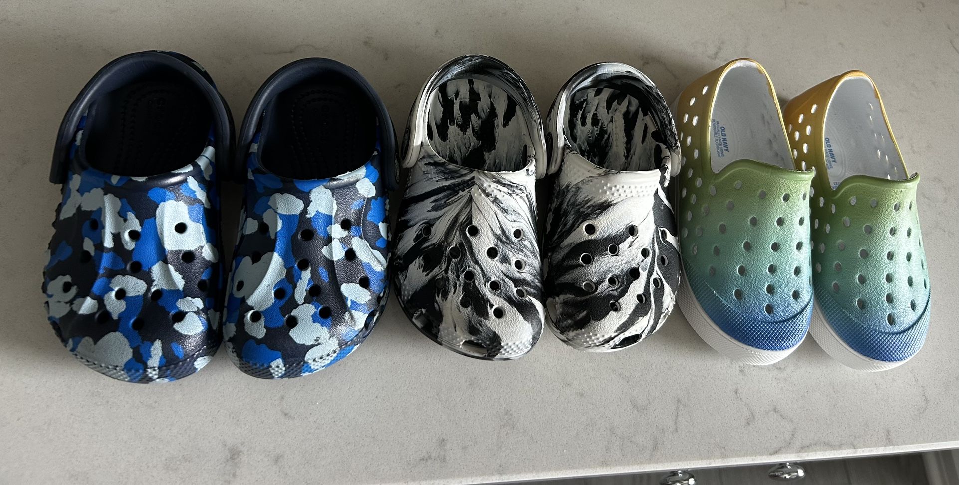 Toddler Boy Size 6 Crocs; Vans; Nike; Adidas and Old Navy Brand Shoes/rain-boots