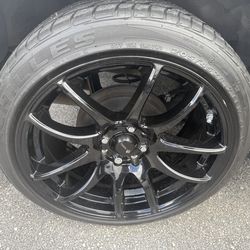 17” 4x100 wheel and tires.