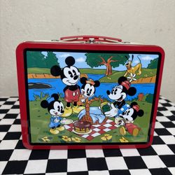 Mickey Mouse Metal Lunch Box Disney Collectible 1997