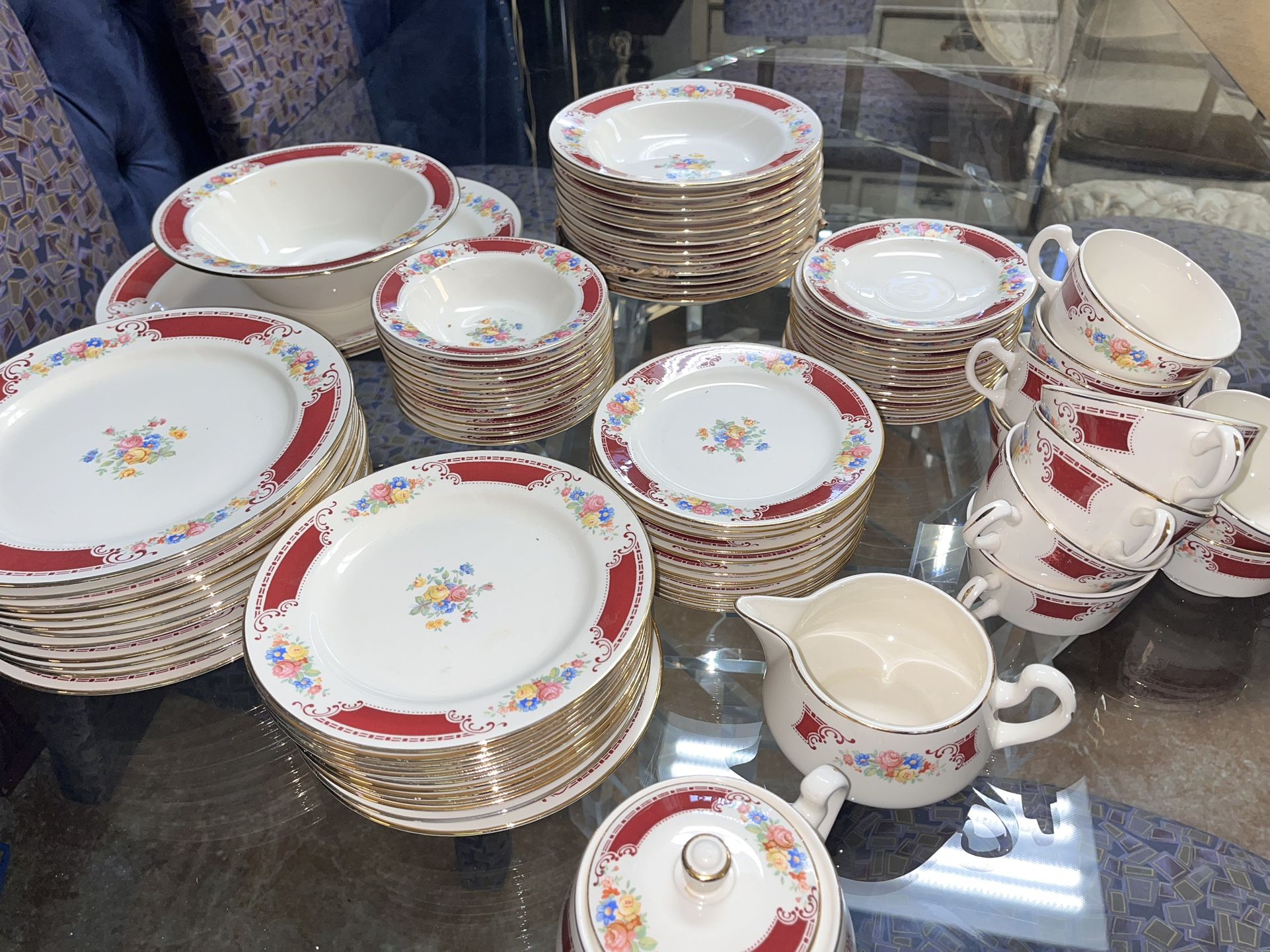 Vintage 1949 Fine China Set.