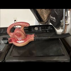 Red Electric Leaf Blower