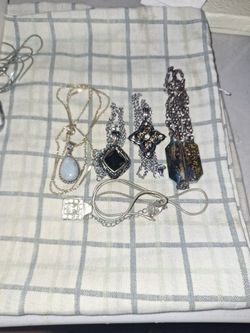 5 Pendents Necklace.