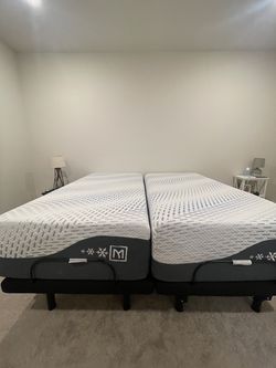 Ashley Millennium Cooling Hybrid Split King Mattress Set – 2 Twin XL – $795 OBO