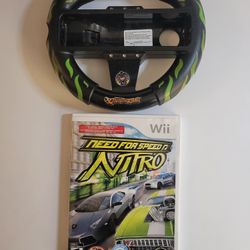 Wii Game.. Need For Speed Nitro With Steering Wheel !!!