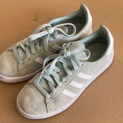 Adidas Mint Green Suede Shoes (women) $15