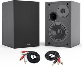 4 Inch Powered Bookshelf Speakers with Deep Bass