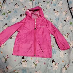 Columbia girls 4t windbreaker material kinda jacket