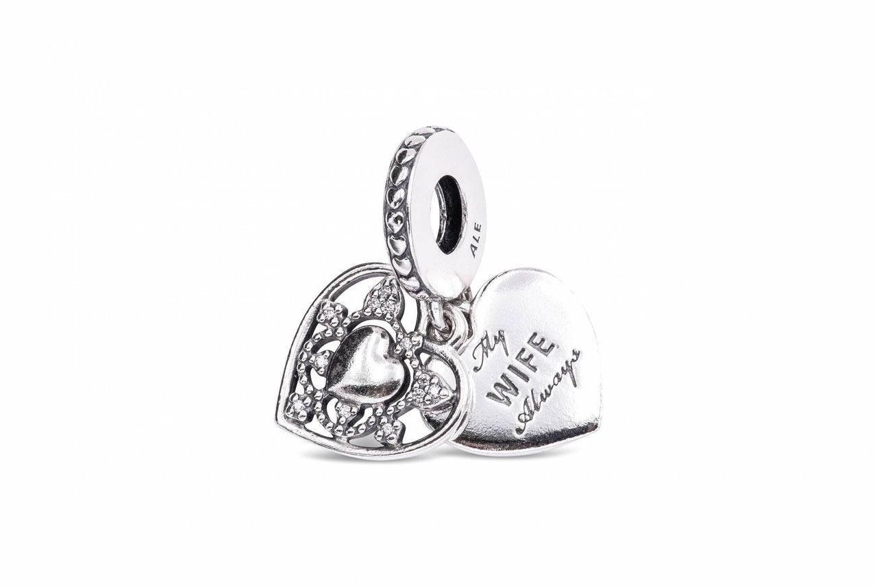 Pandora My Wife Always Dropper Charm