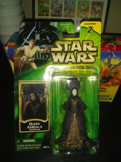 Brand New Star Wars Collection 2 Power of the Jedi Queen Amidala Royal Decoy Action Figure