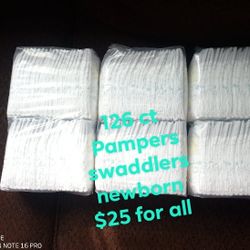 Diapers NB And Size 2 