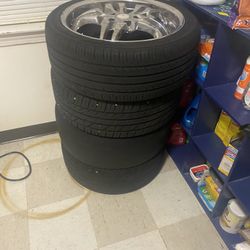 4 Rims With Tires 