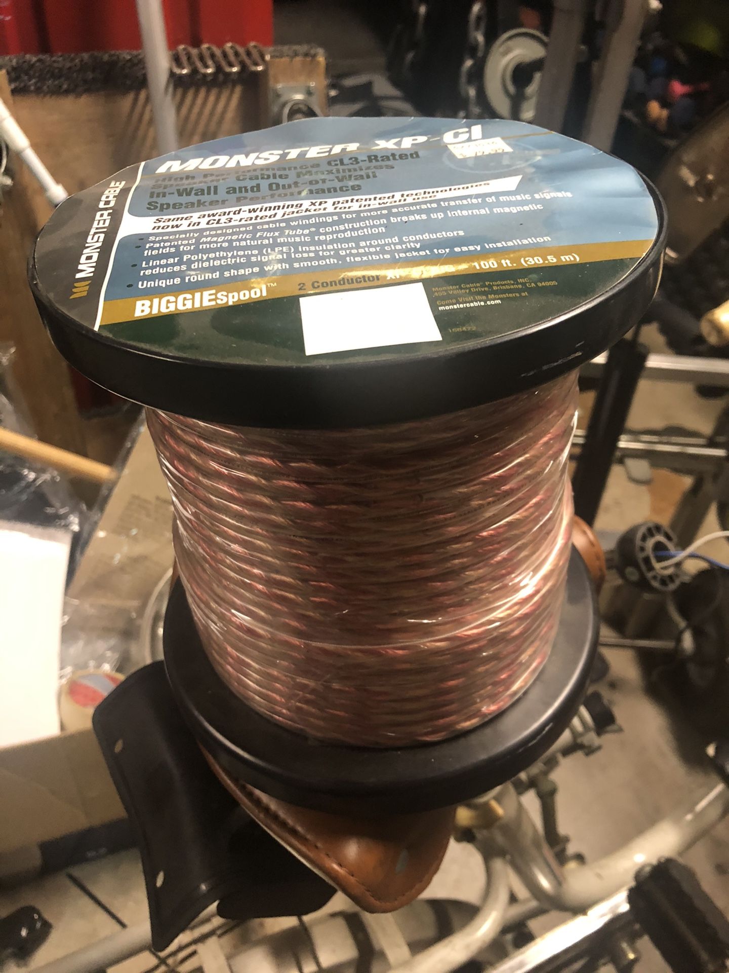 *NEW*Monster Cable Model XP-CI BIG-100 100 feet CL Rated Clear Jacket - Compact Speaker Cable
