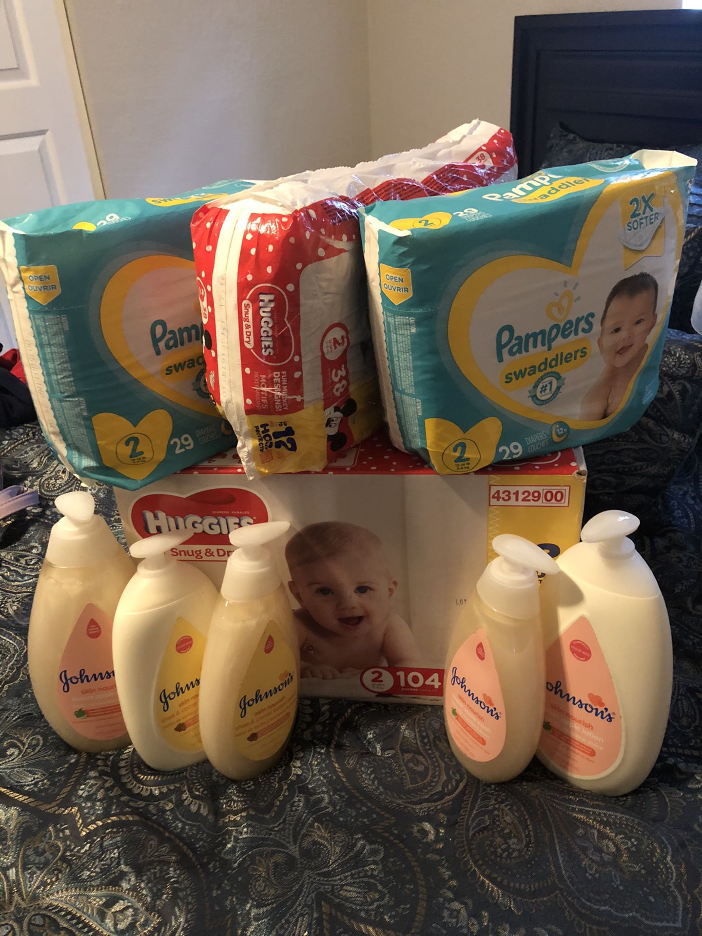 Baby pampers and wash with lotion deal