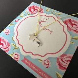 925 Sterling Silver Shooting Star Symbol Pendant Thread Necklace 