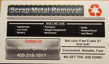 SCRAP METAL REMOVAL  02-2026