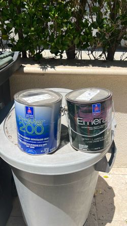 Sherwin-Williams paint Emerald Promar, 200 interior latex, brown and grape