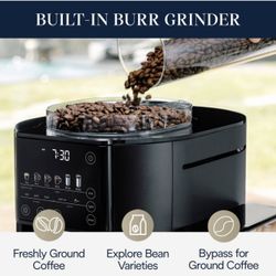 De'Longhi TrueBrew Automatic Coffee Maker with Bean Extract Technology - Black Matte