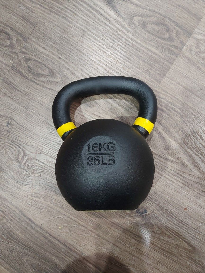 Cast Iron Powder Coated Kettlebells 16kg(35lbs)