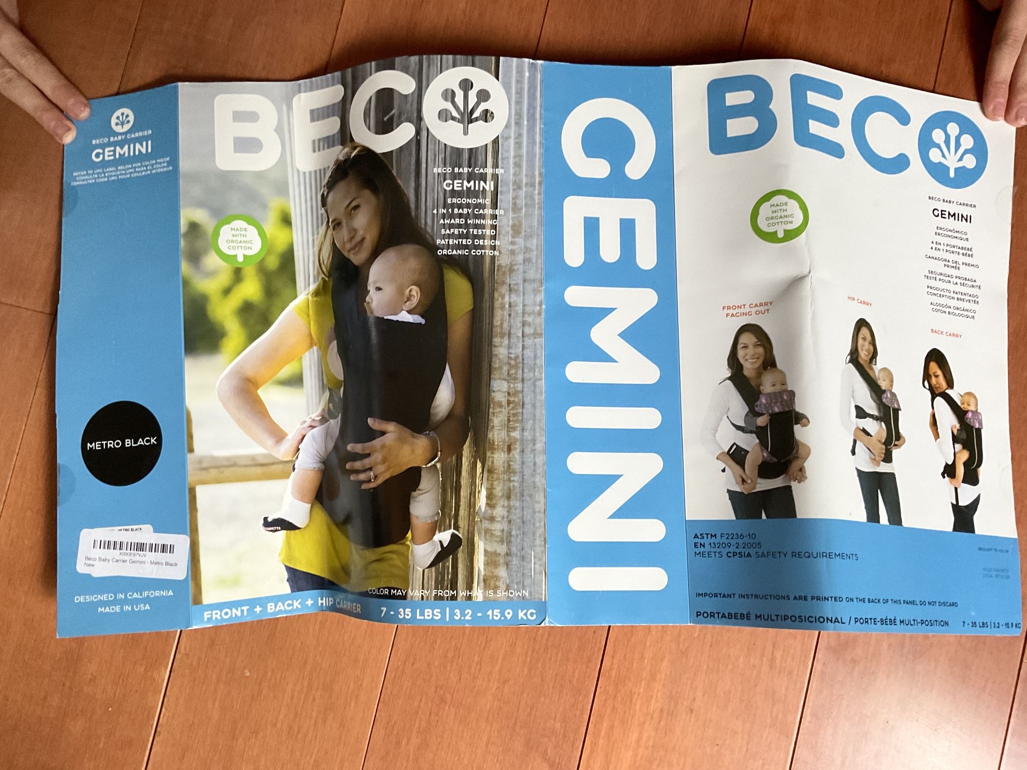 Beco  Gemini Baby / Toddler Carrier 7 To 35 Pounds 